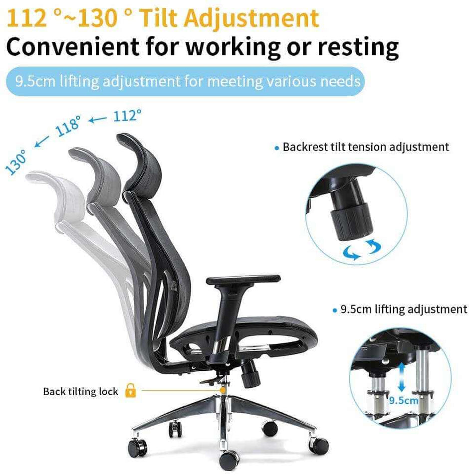 ergonomic office high back mesh chair