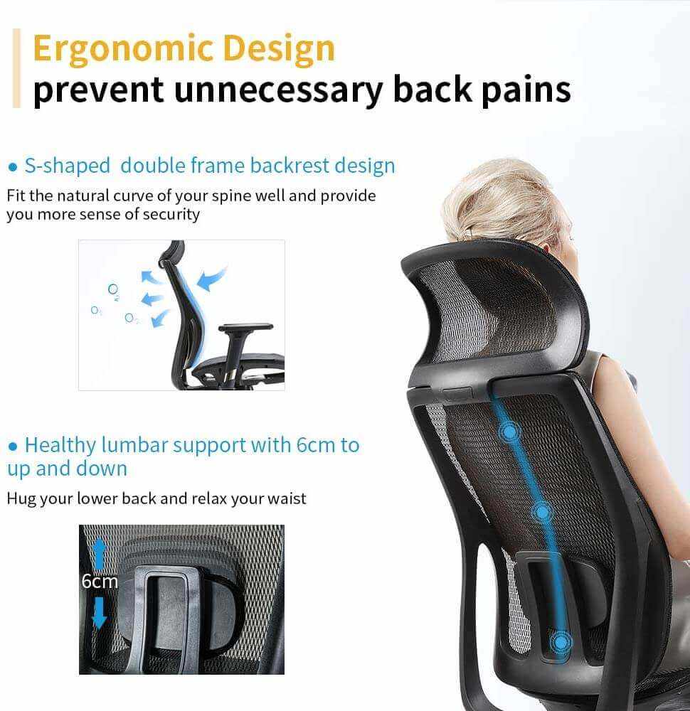 Ergonomic Office High Back Mesh Chair