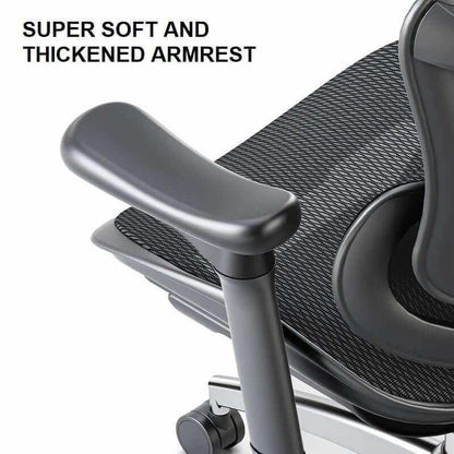 SIHOO Ergonomics Executive Office Chair with Footrest Black