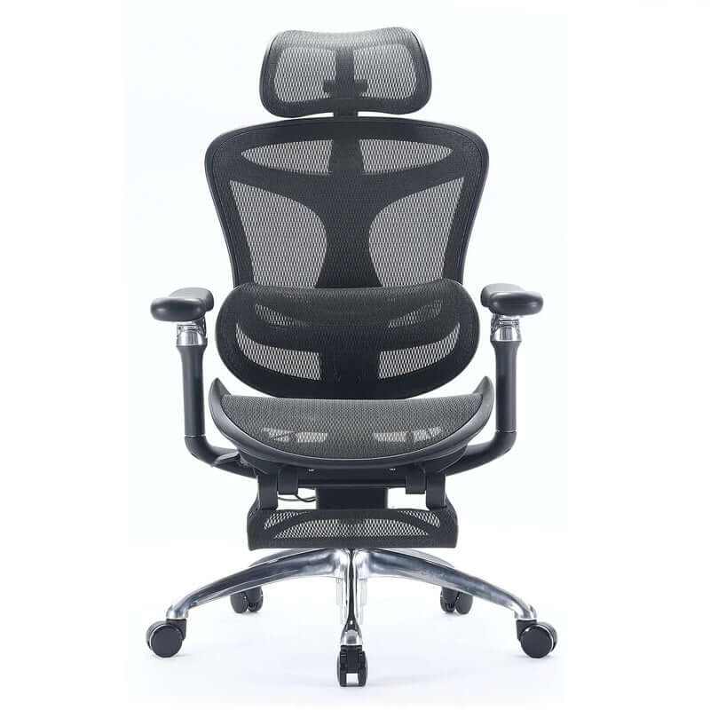 SIHOO Ergonomics Executive Office Chair with Footrest Black