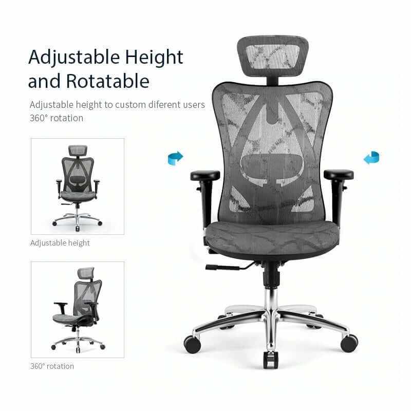 ergonomic chair with footrest-Upinteriors