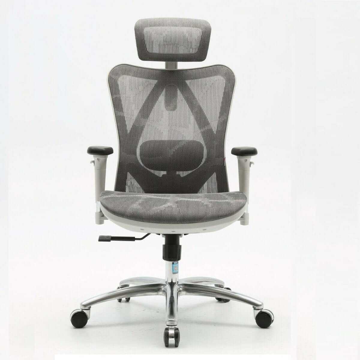 Emjay M57 High Back Ergonomic Chair with Footrest - Black