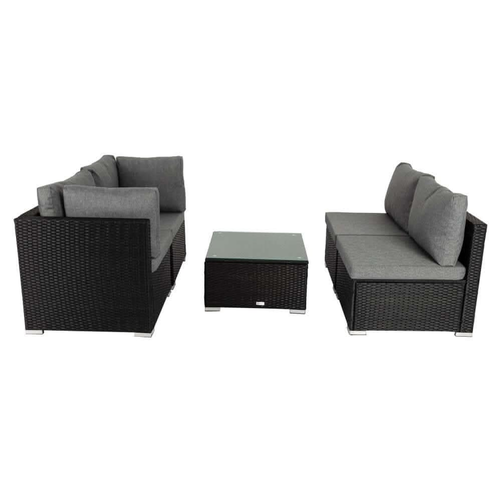 Modular Patio Lounge Outdoor Sofa - Black