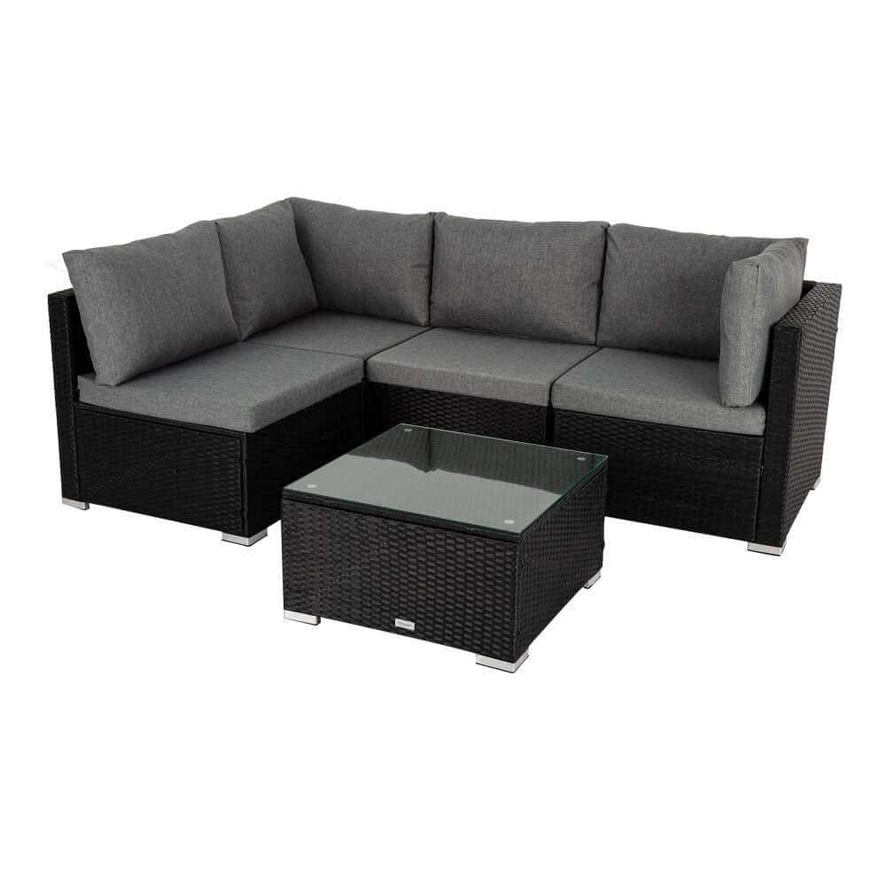 Modular Patio Lounge Outdoor Sofa - Black