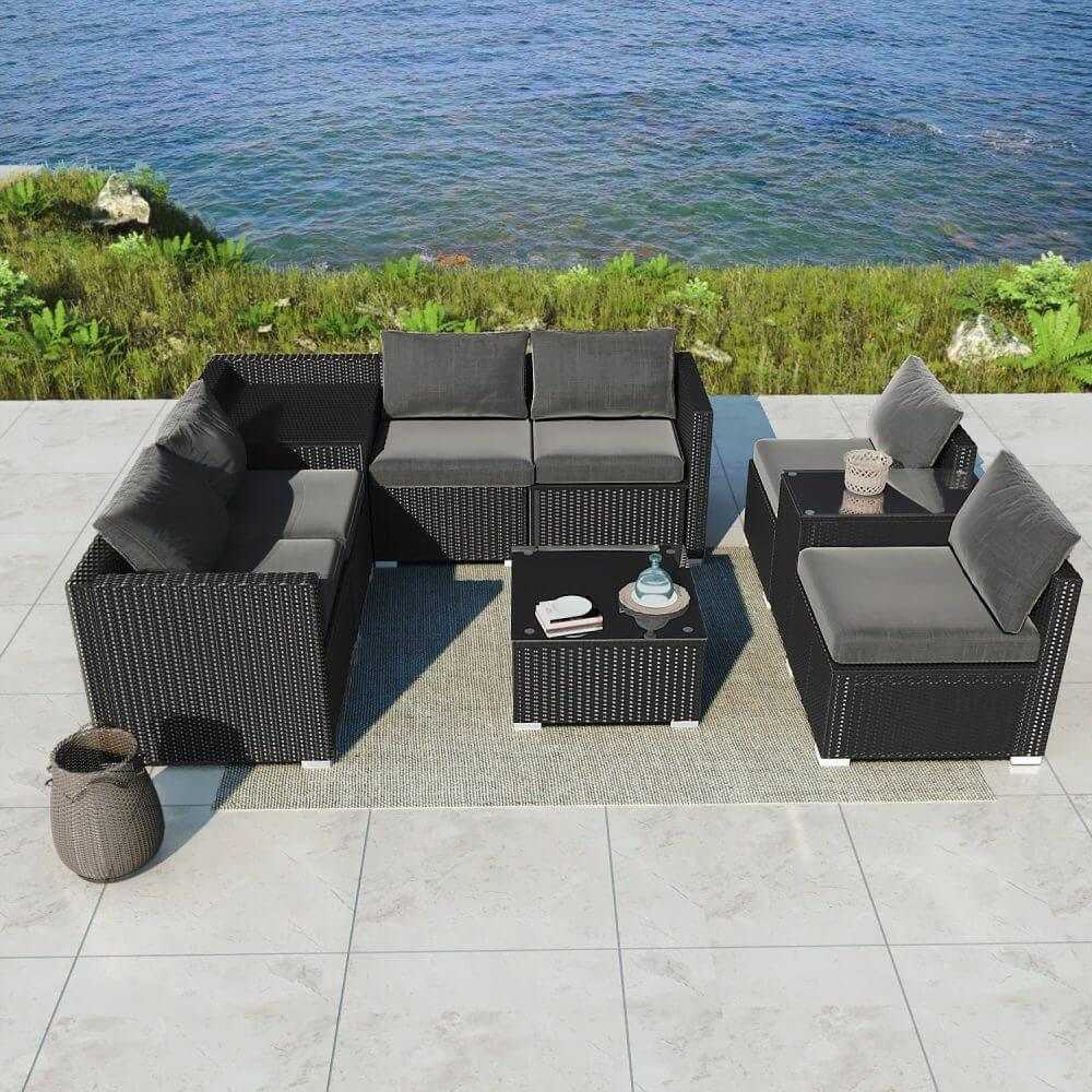 Outdoor Modular Lounge Set - 9pcs Sofa Set