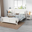 Double Timber Bed Frame White