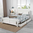 Double Timber Bed Frame White