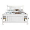 King Single Timber Bed Frame White