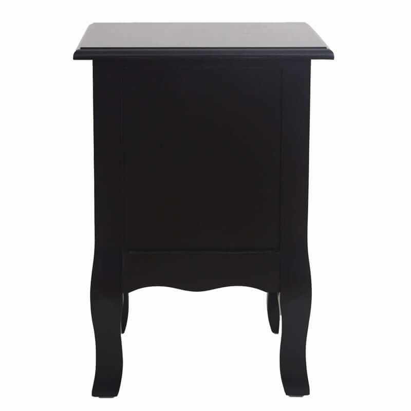 black bedside set of 2 