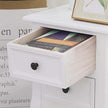 French Bedside Table white