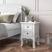 French Bedside Table white