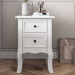 French Bedside Table white