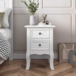 French Bedside Table white