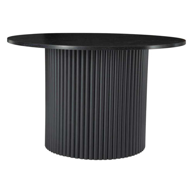 Black Ribbed Coffee Table