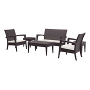 Tequila Garden Lounge Set - Chocolate with cushions