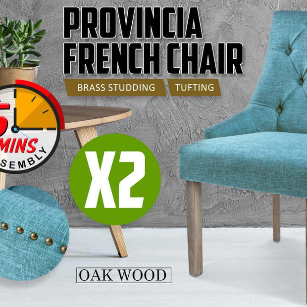 dining Chair set blue 