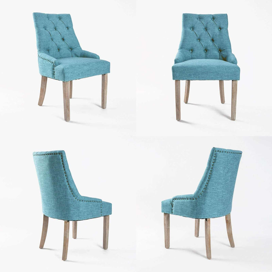 dining Chair set blue 