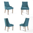 oak fabric dining chairs