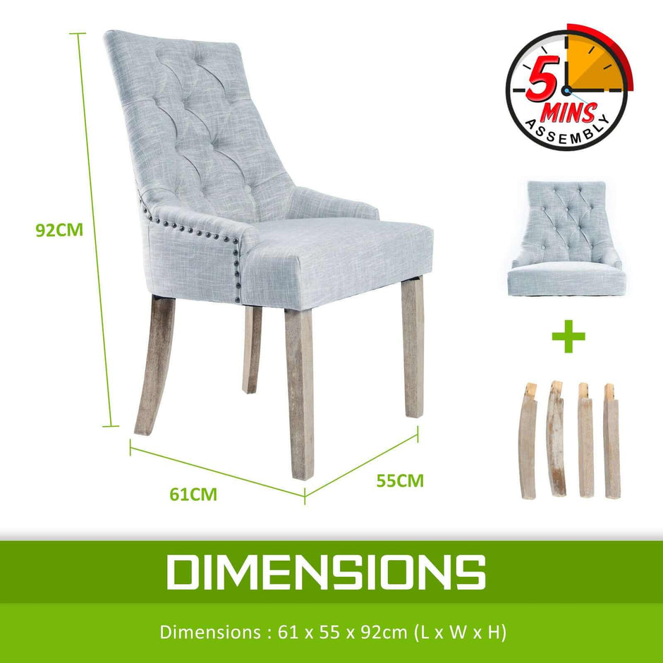 Dining Chair set grey