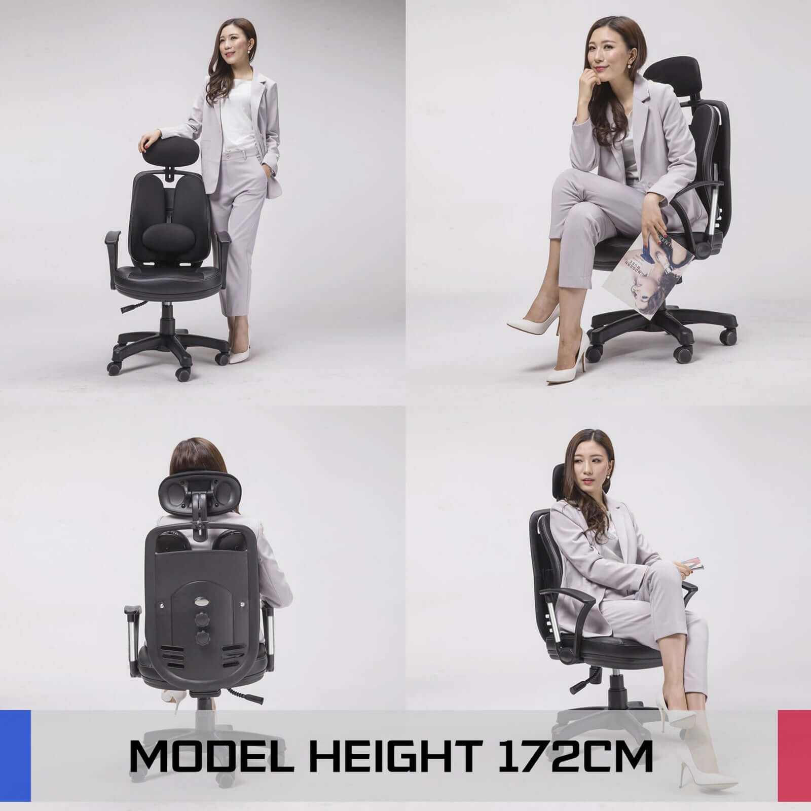 Korean Ergonomic Office Chair - SUPERB BLACK
