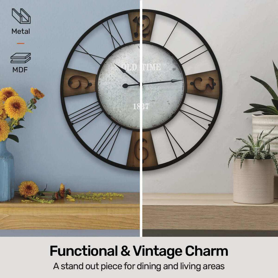 Wall Clock Vintage Design 