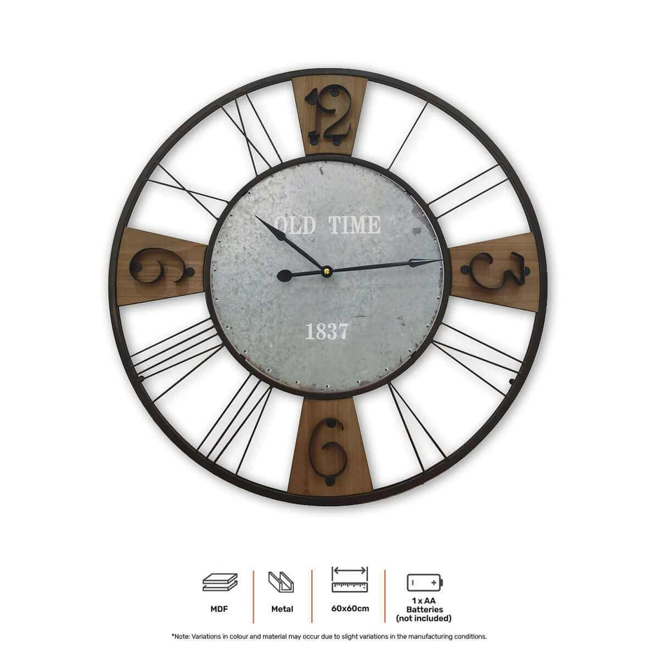 Wall Clock Vintage Design 