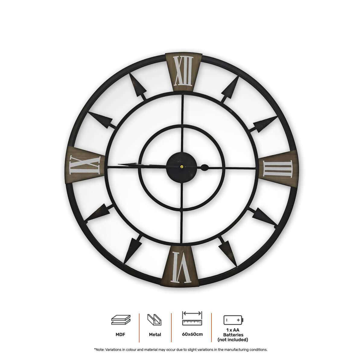 Wall Clock Antique Style 