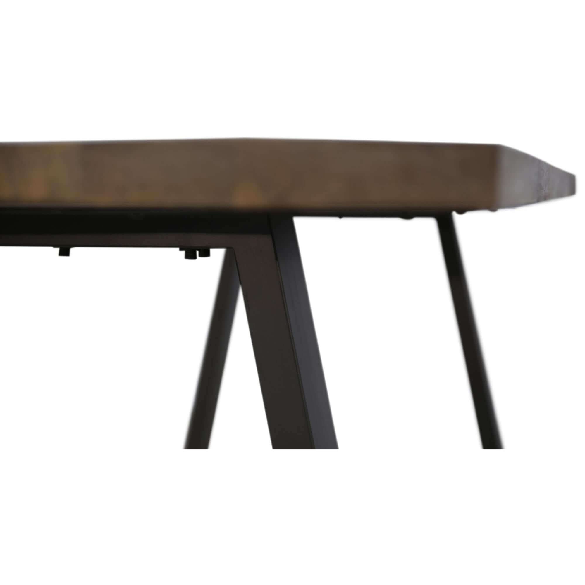 Begonia 3pc Live Edge Dining Table and Bench Set