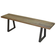 Begonia Dining Bench Seat 150cm Live Edge Mango Wood - Natural