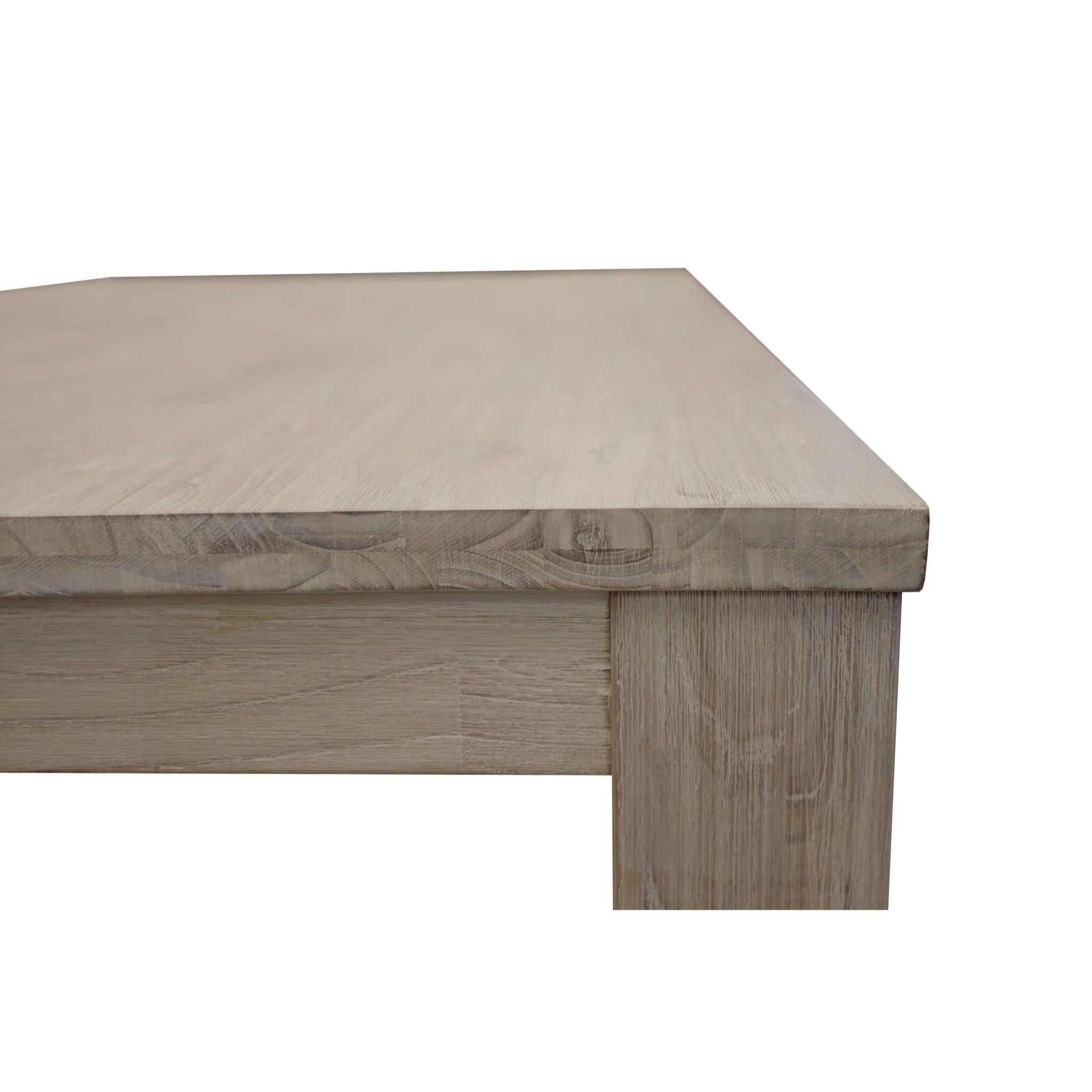 white wooden table