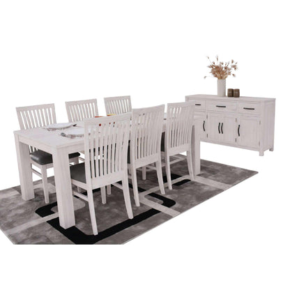 Foxglove Dining Table 225cm Solid Mt Ash Wood Home Dinner Furniture - 