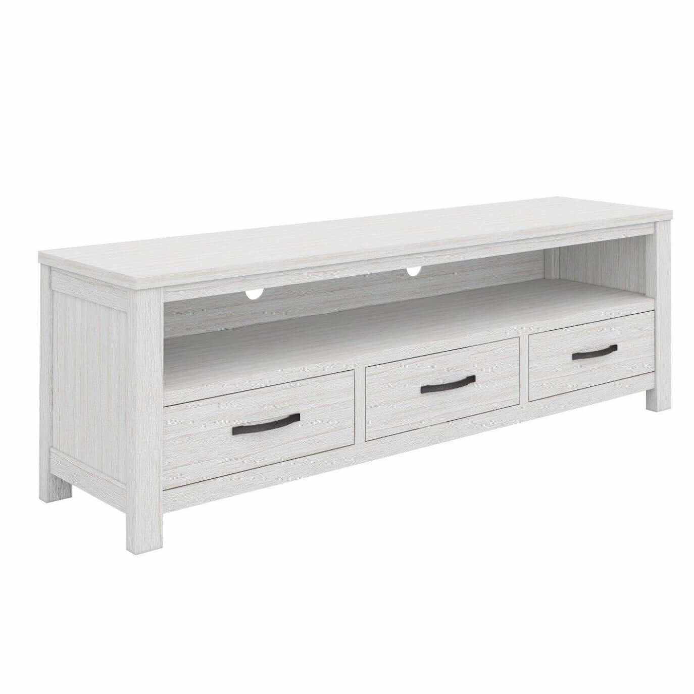 Foxglove ETU Entertainment TV Unit 166cm 3 Drawer Solid Mt Ash Wood - 