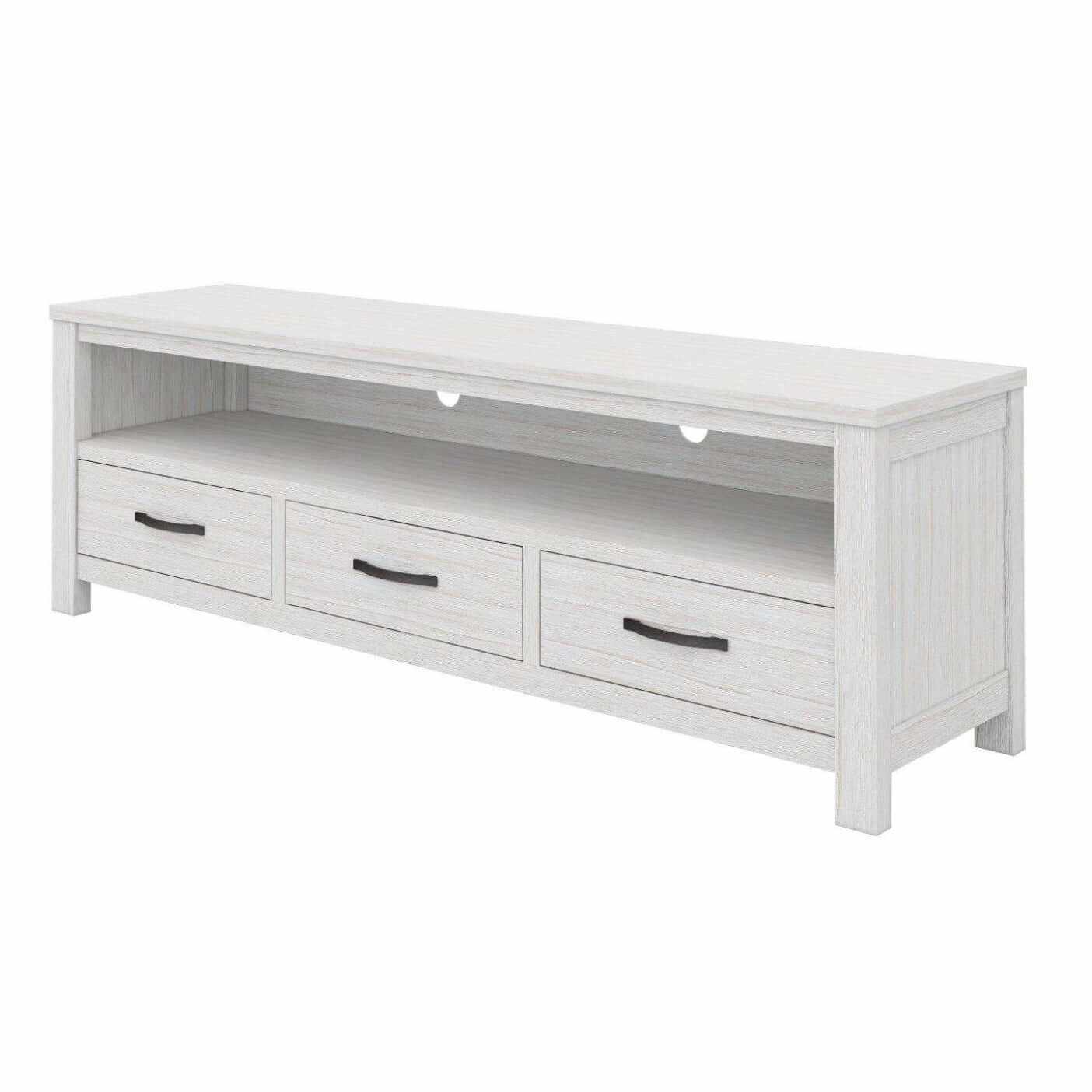 Foxglove ETU Entertainment TV Unit 166cm 3 Drawer Solid Mt Ash Wood - 