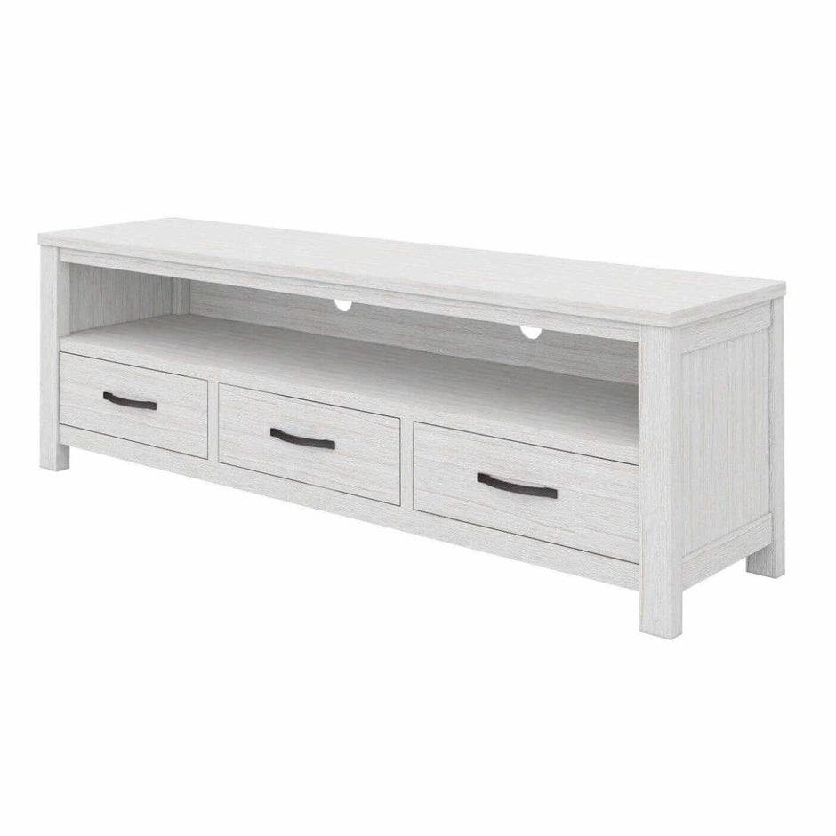 white entertainment tv unit