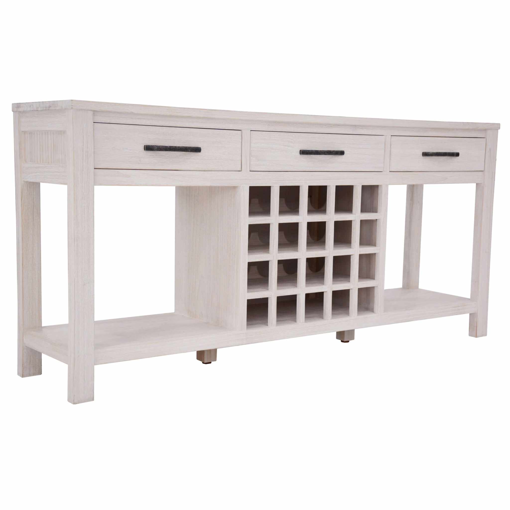 Foxglove Sideboard Buffet Wine Cabinet Bar Bottle Wooden Storage Rack 