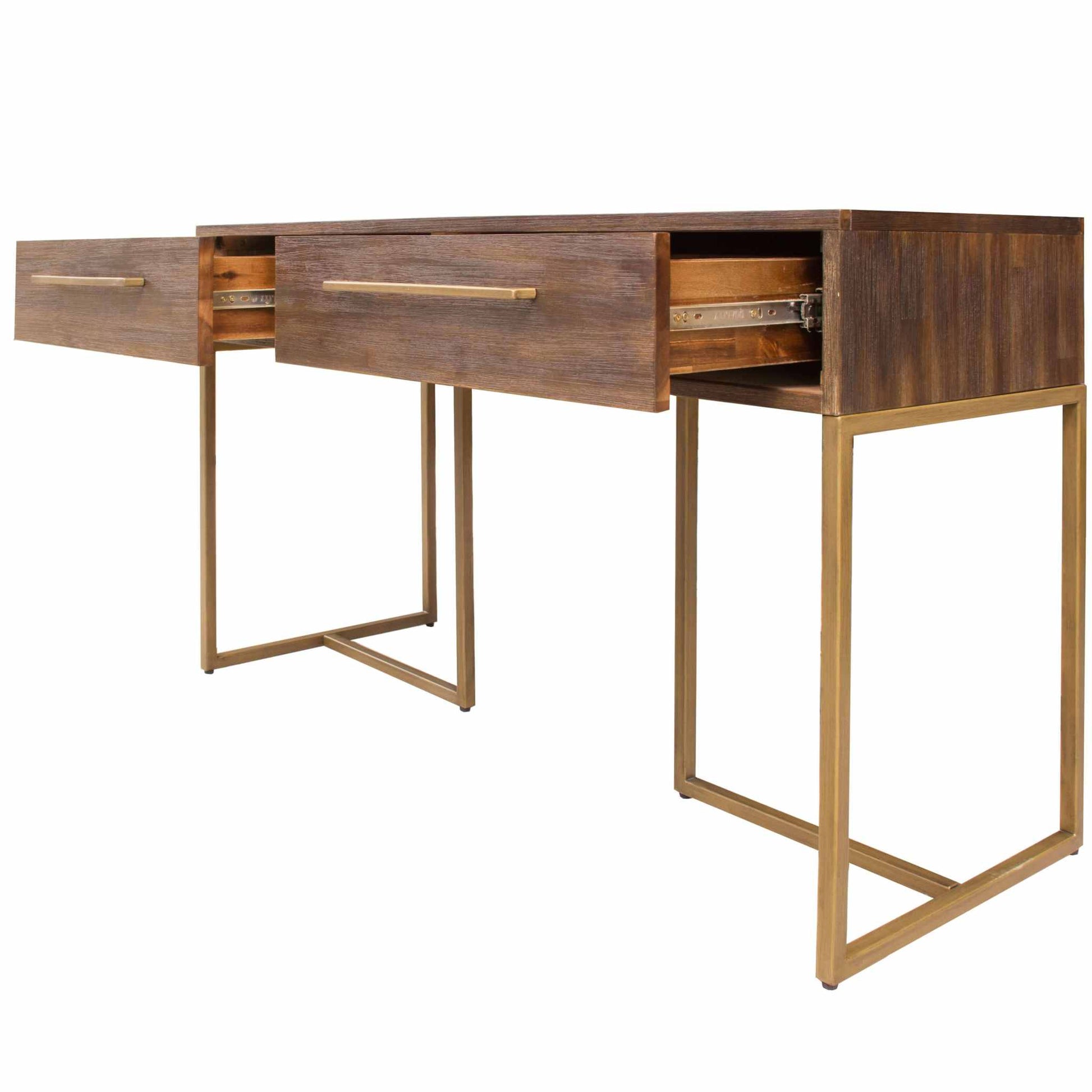 Tuberose Console Hallway Entry Table 120cm Solid Acacia Timber - Brown
