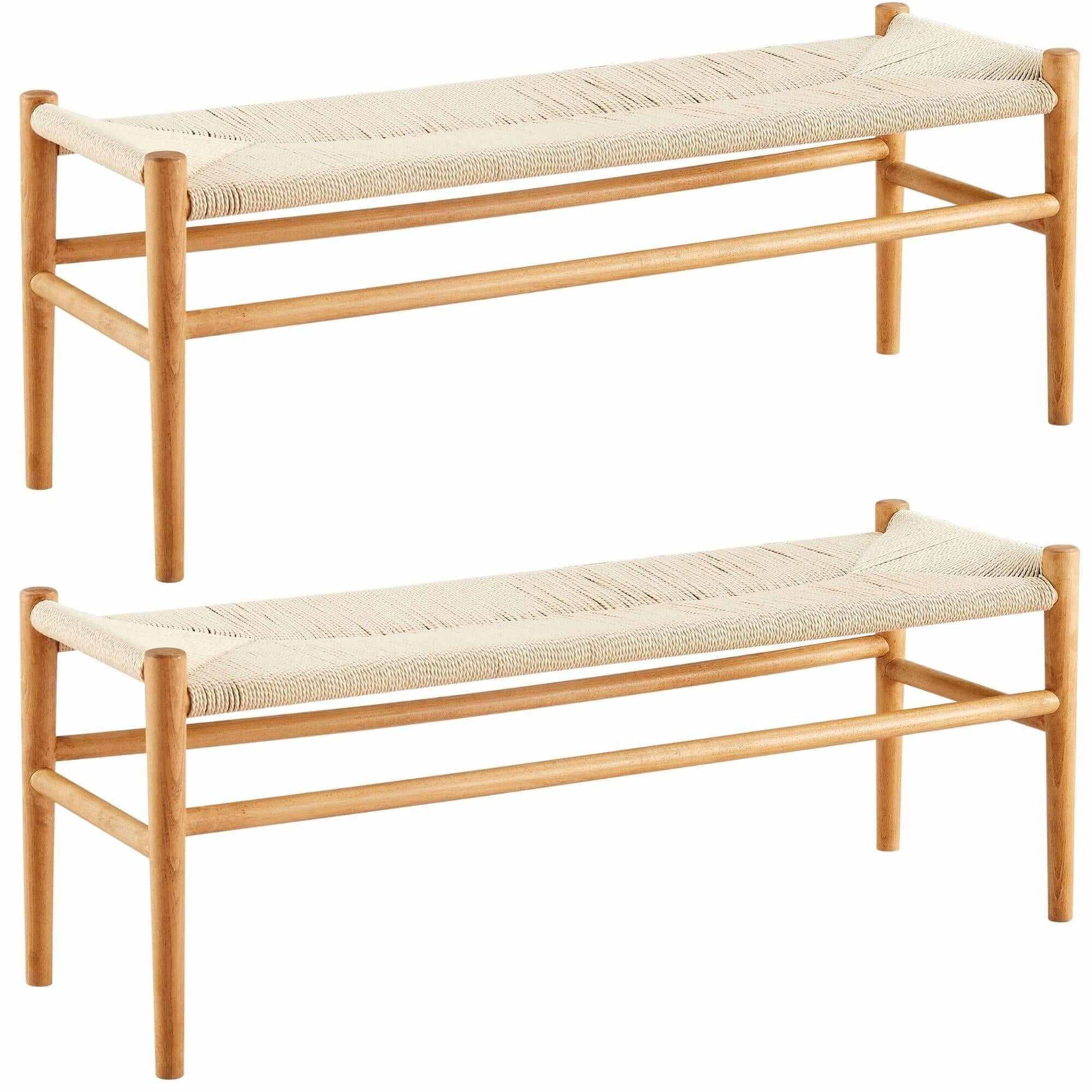 2pc Anemone Wishbone 120cm Beech Timber Replica Hans Wenger Dining Ben