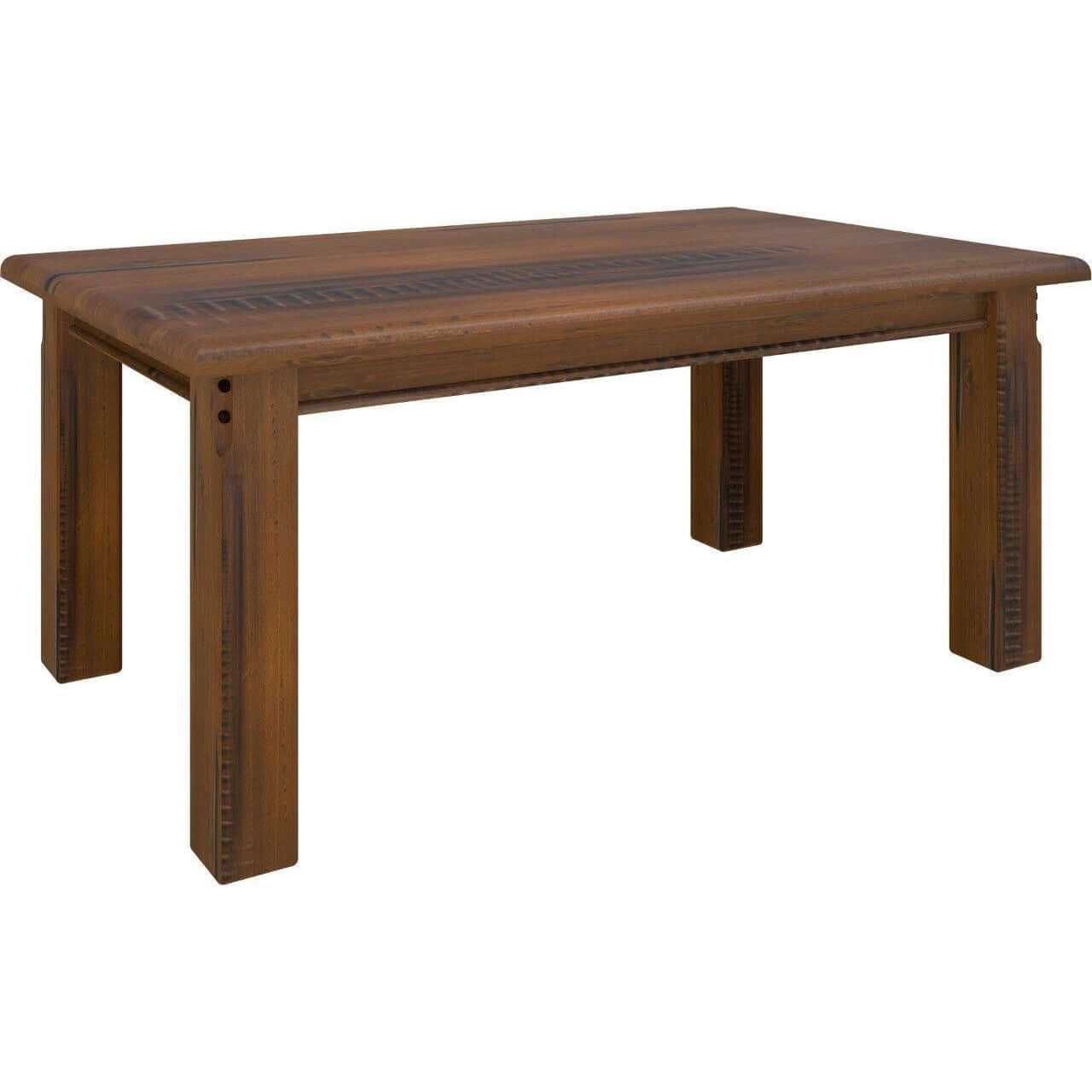 Umber Dining Table 180cm Solid Pine Wood - Dark Brown