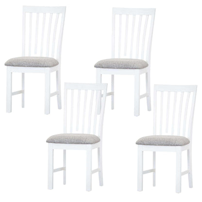 Laelia Dining Chair Set of 4 Solid Acacia Timber Wood Coastal Furnitur