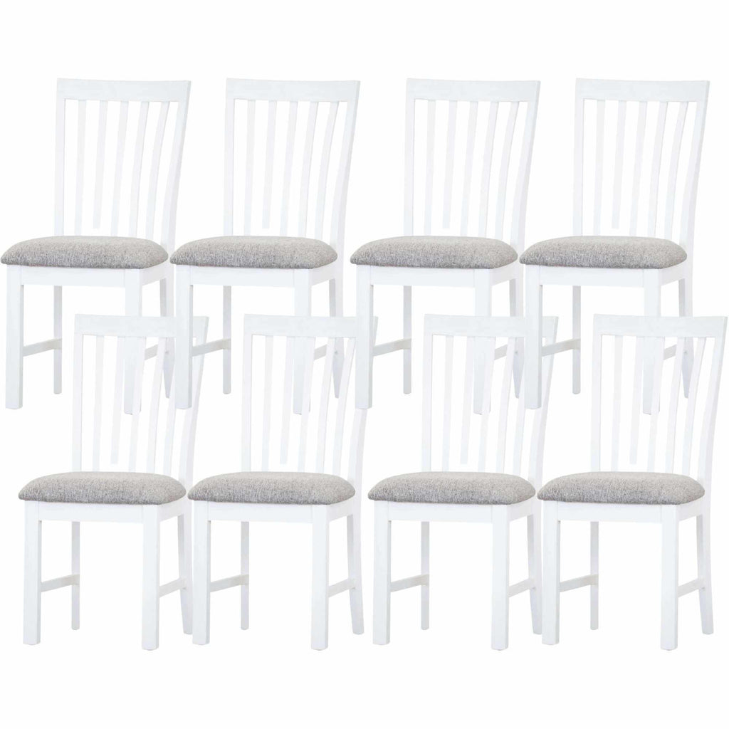 Wood dining chair set of 8 