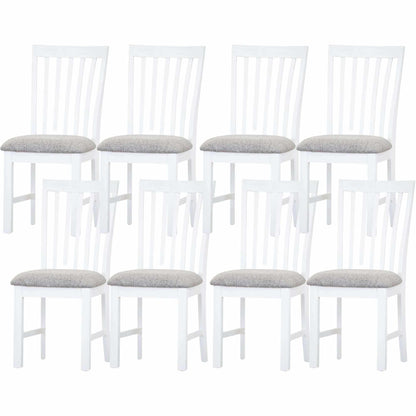 Laelia Dining Chair Set of 8 Solid Acacia Timber Wood Coastal Furnitur