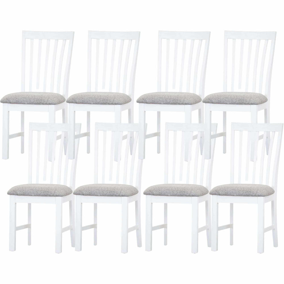 Wood dining chair set of 8 