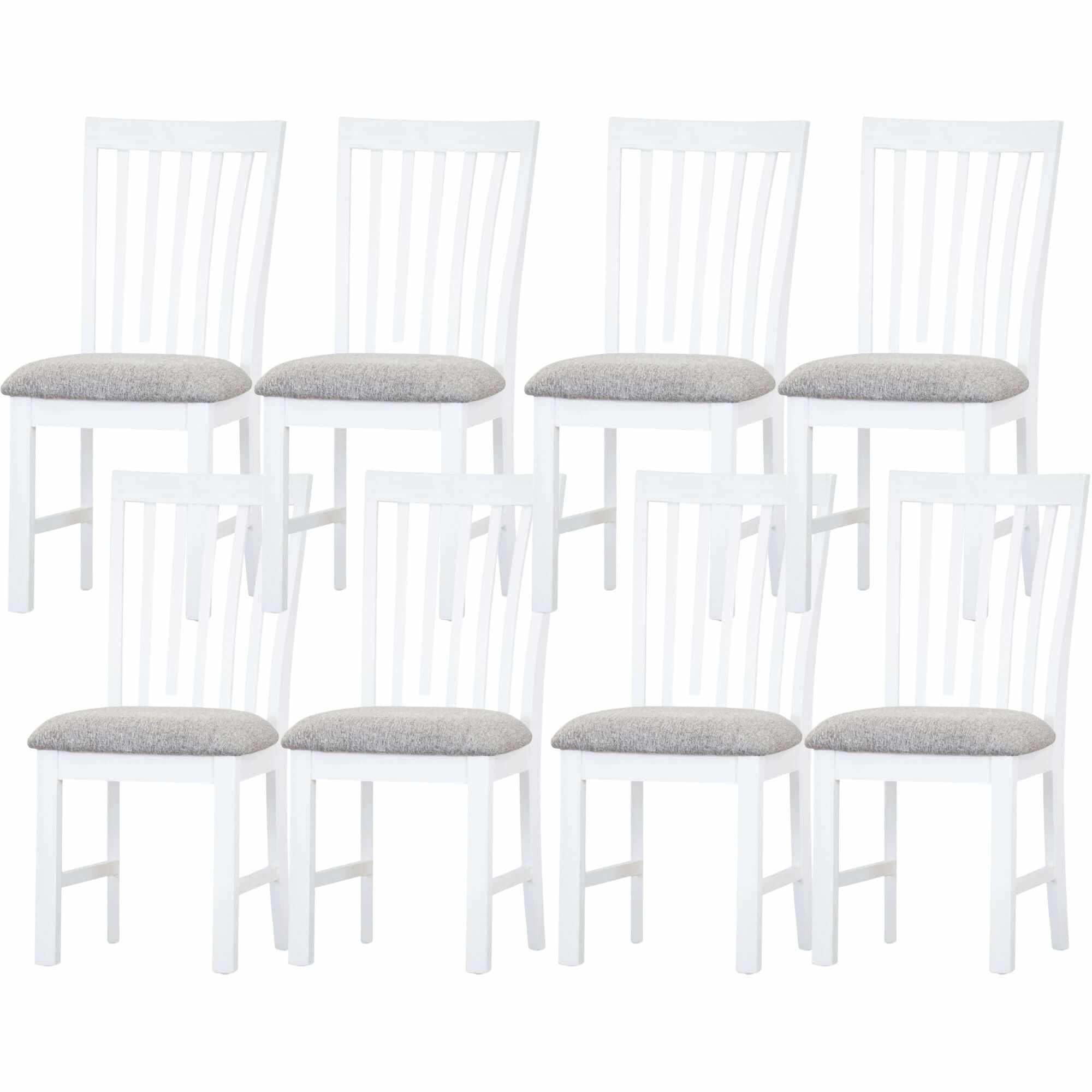 Wood dining chair set of 8 