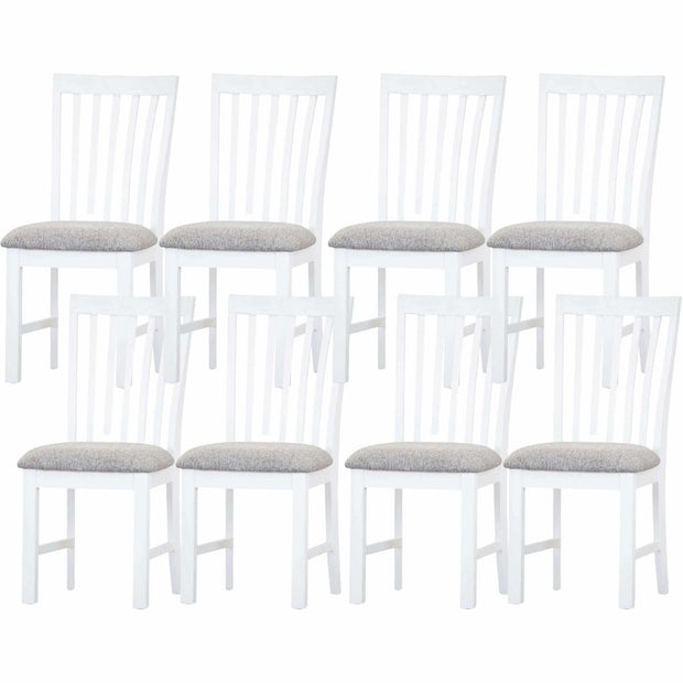 Wood dining chair set of 8 