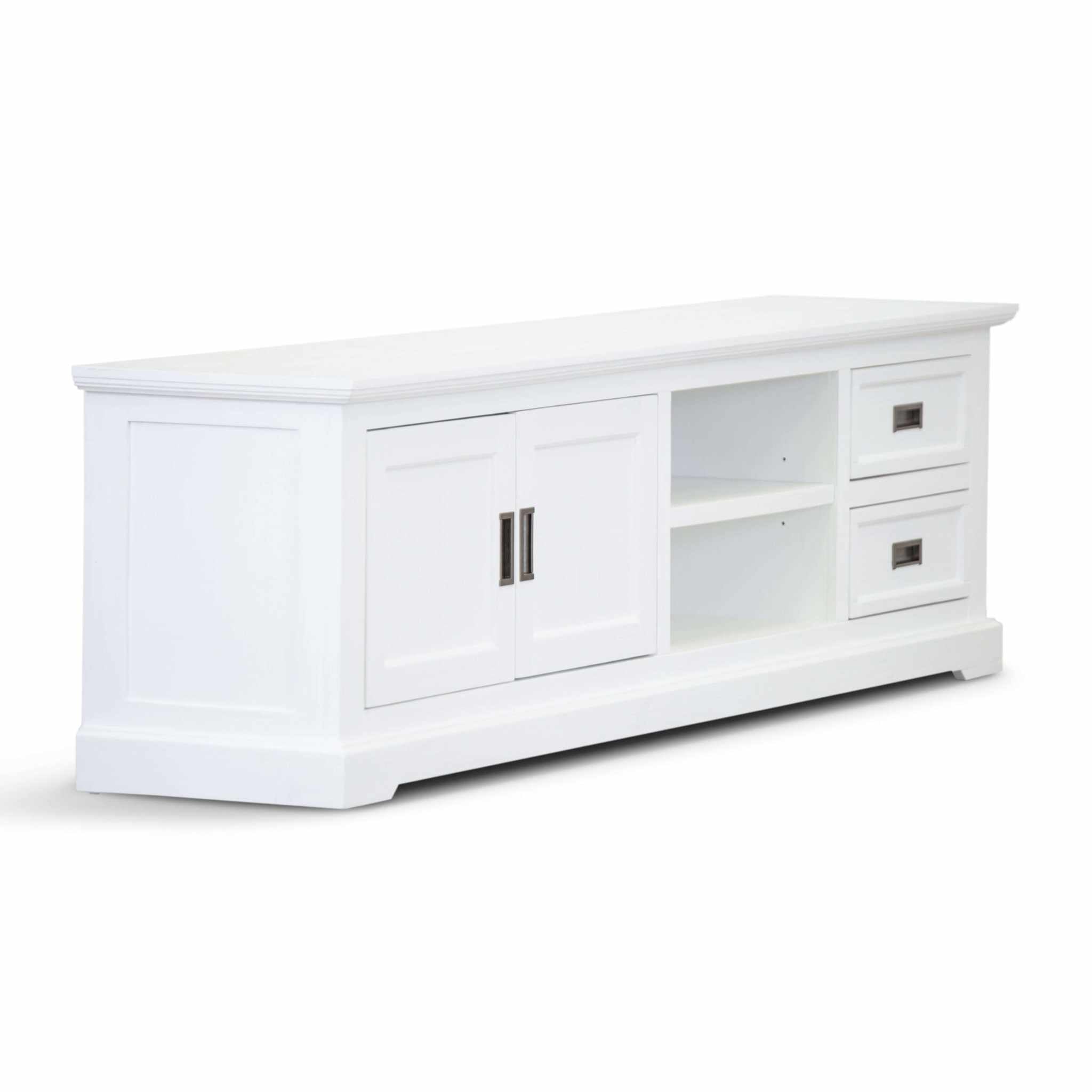 white tv entertainment unit