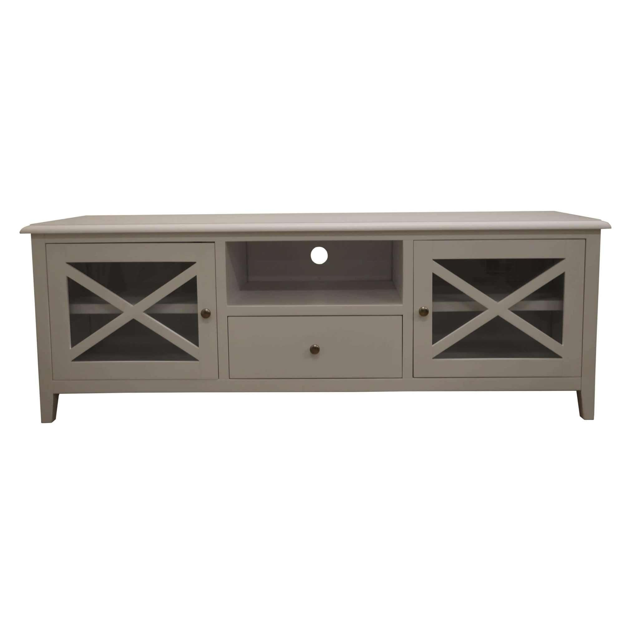 Daisy ETU Entertainment TV Unit 170cm Solid Acacia Wood Hampton - Whit