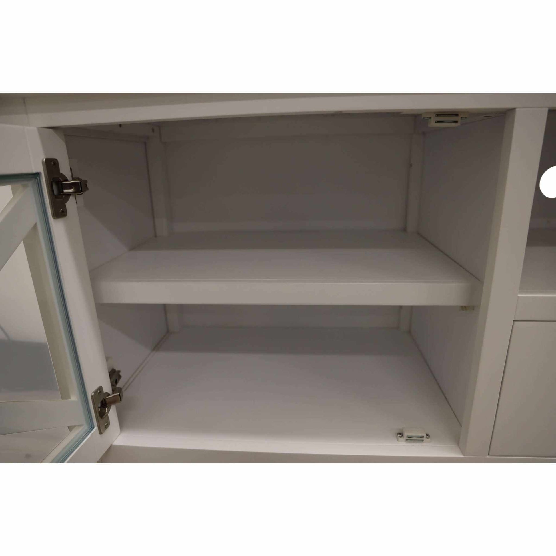 Daisy Solid Acacia Wood 170cm Entertainment Unit White