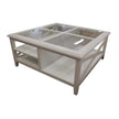 Coffee Table Glass Top White