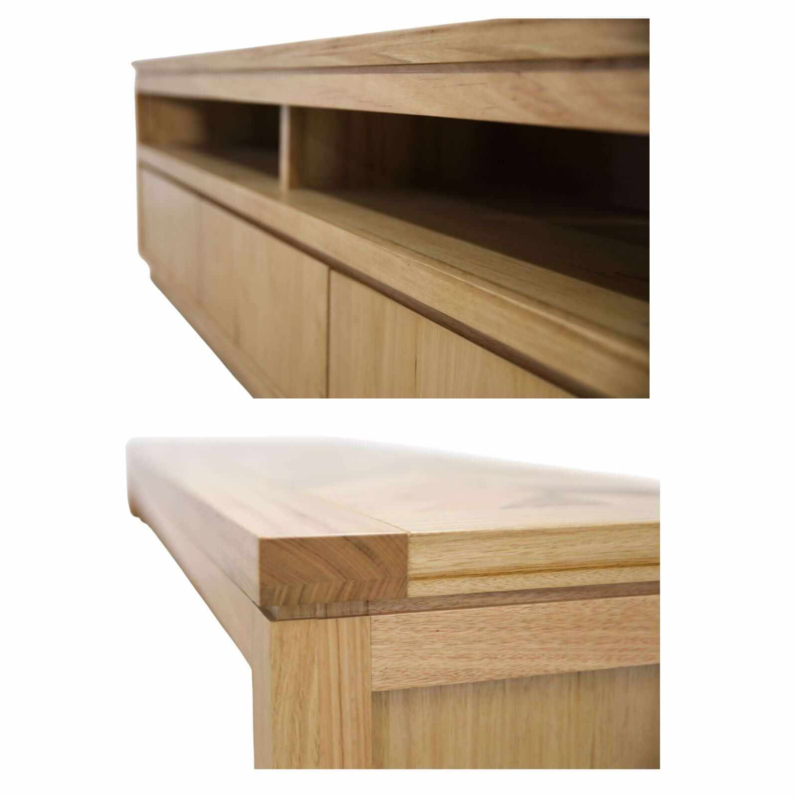 Rosemallow ETU Entertainment TV Unit 235cm 4 Drawer Solid Messmate Tim