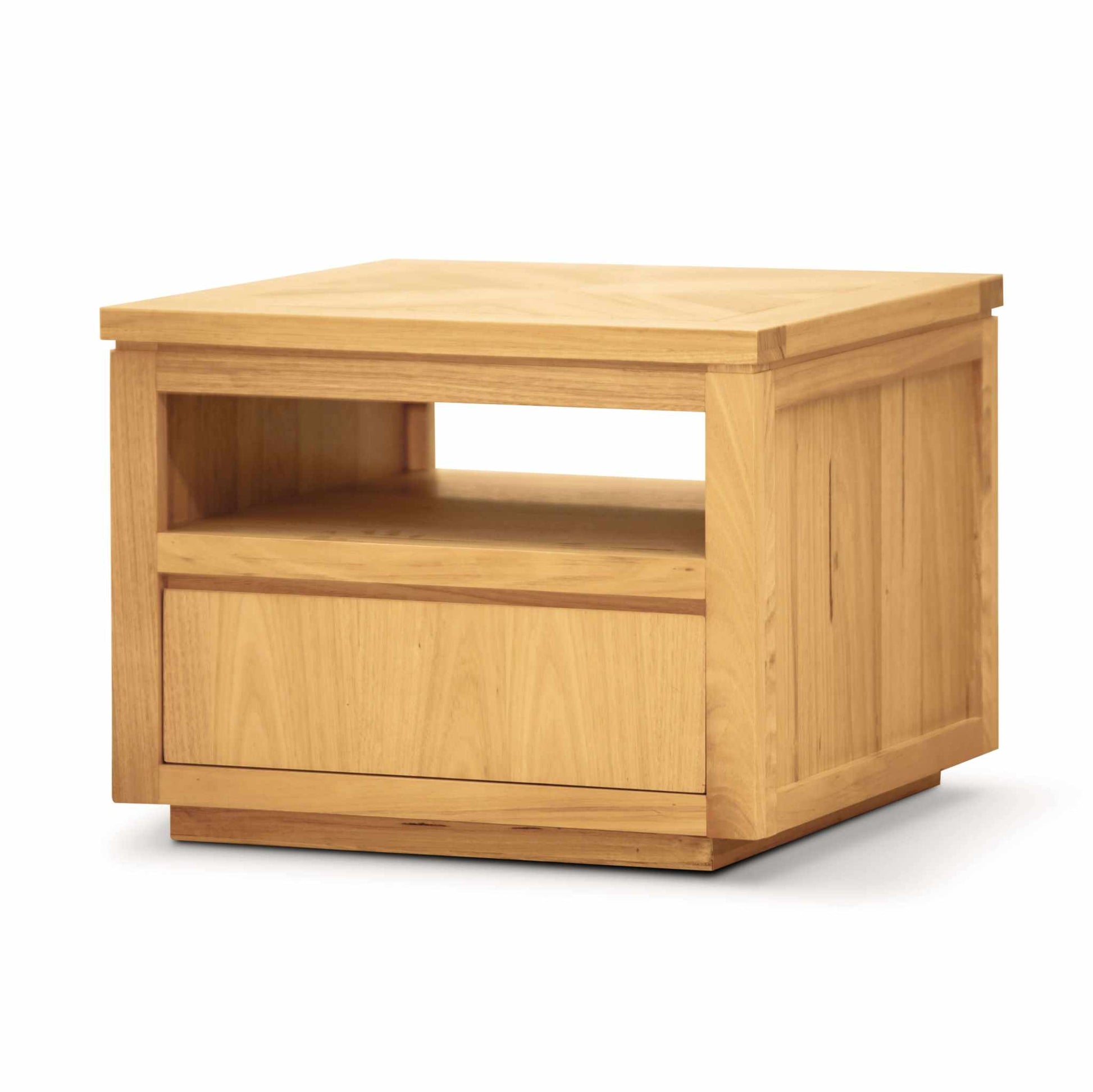 Rosemallow Parquet Top Side Table 65cm - Natural